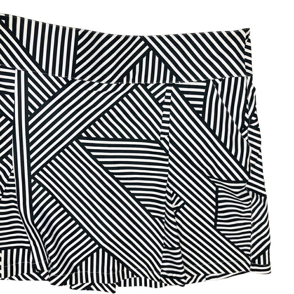 GGblue Luxe Skirt Skort Tennis Golf Geometric Print Bottom Flare Sz 16 NWOT - Picture 4 of 12